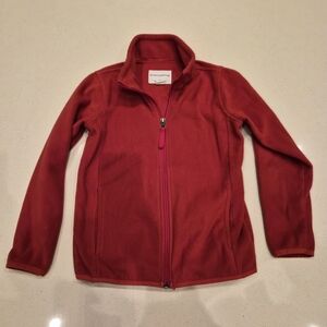 Amazon Essentials Kids' Red Fleece Jacket Sz 6-7